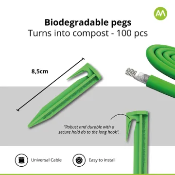 Kołki biodegradowalne 100 sztuk (kompostowalne)